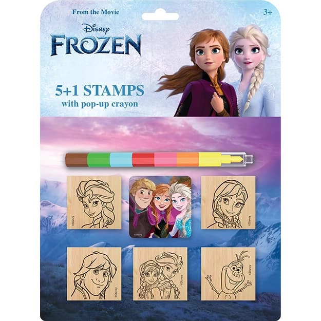 Set de ștampile și creion de ceară Frozen - Regatul de Gheață