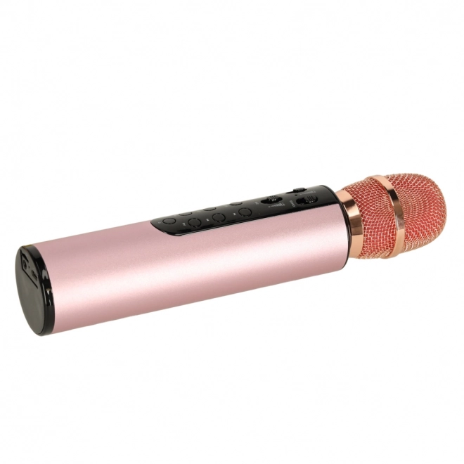 Microfon wireless pentru karaoke Bluetooth roz