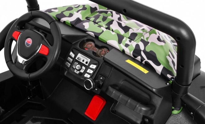 Grand Buggy Strong Lift pro copii Moro + tracțiune 4x4 + telecomandă + suport bagaje + radio MP3 + LED