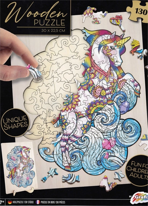 Puzzle din lemn Unicorn