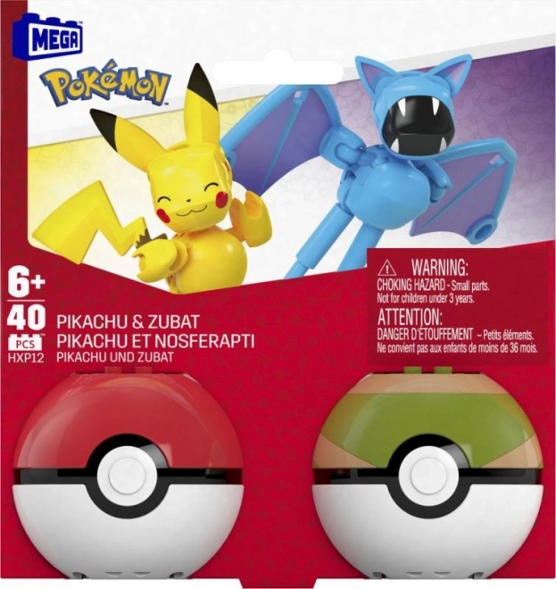 Pokéball cu Pikachu și Zubat de la MEGA