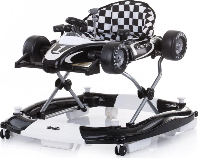 Choditor interactiv 4 în 1 Car Racer, Roșu – Negru+Alb