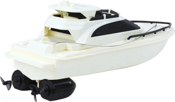 Barcă motorizată RC Speed Boat Storm controlată de la distanță, alb-negru