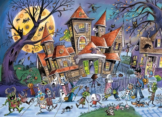 Puzzle de familie casa bântuită