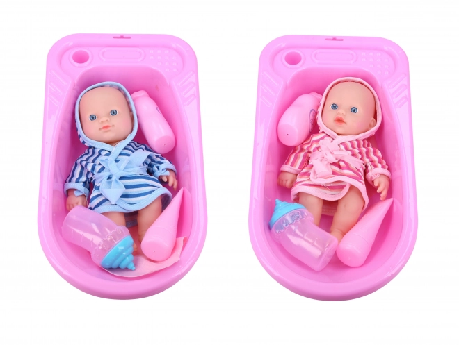 Set baie cu păpușă 20 cm