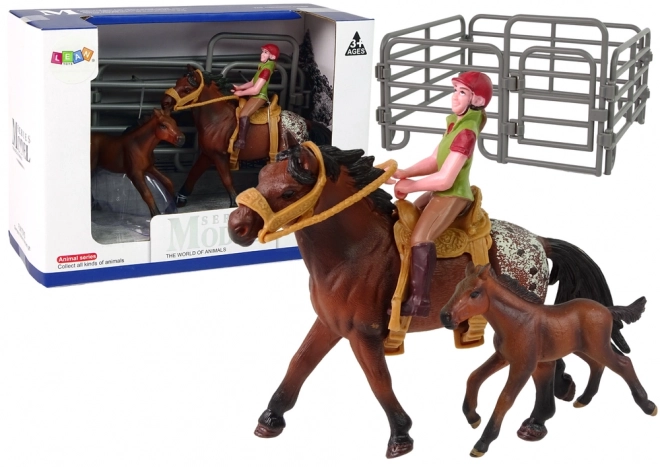 Set figurine Cal și Călăreț cu Șa Detasabilă