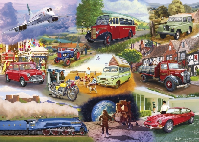 Puzzle cu vehicule iconice 1000 piese