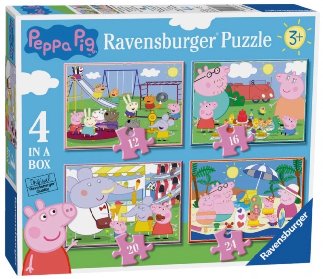 Puzzle RAVENSBURGER Peppa Pig Zile distractive 4 in 1