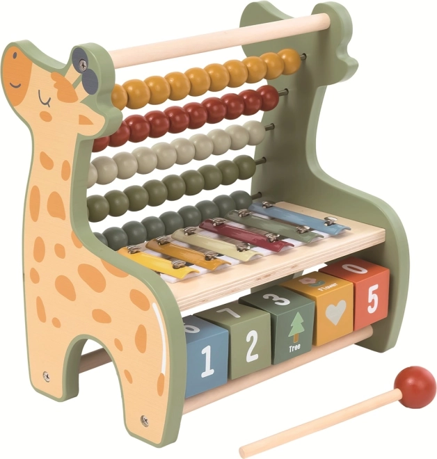 Abac multifuncțional Giraffă cu xilofon 2Kids Toys