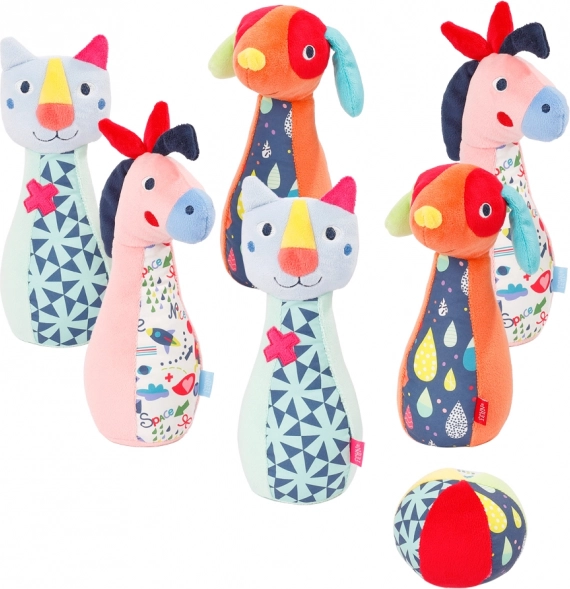 Set de bowling pentru copii Color Friends