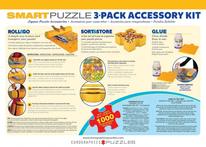 Set accesorii puzzle Eurographics 3 în 1