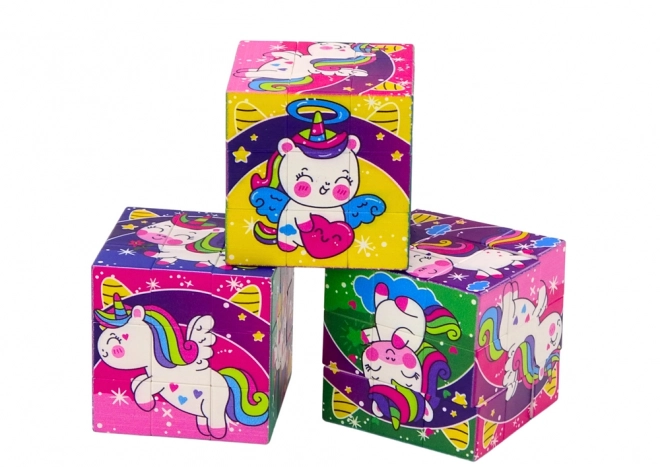 Cub magic educativ puzzle unicorni