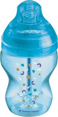 Biberon pentru sugari ANTI-COLIC, 0+, 260 ml, albastru, 1 buc