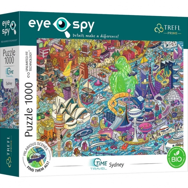 Puzzle TREFL Eye-Spy Time Travel: Sydney 1000 piese