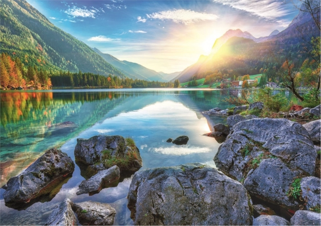 Puzzle cu sortator 2 în 1 Lacul Hintersee, Germania 1000 de piese