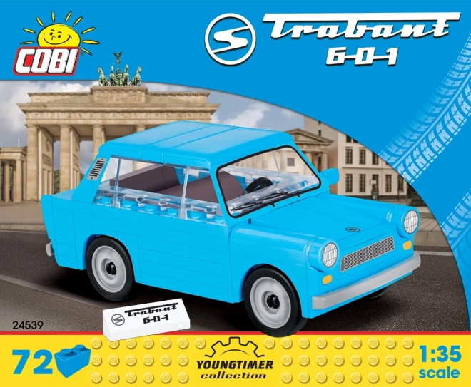 Mașină COBI Trabant 601, Set de construcție 72 piese