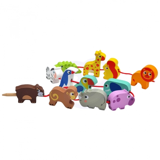 Koko copii din lemn animale Safari
