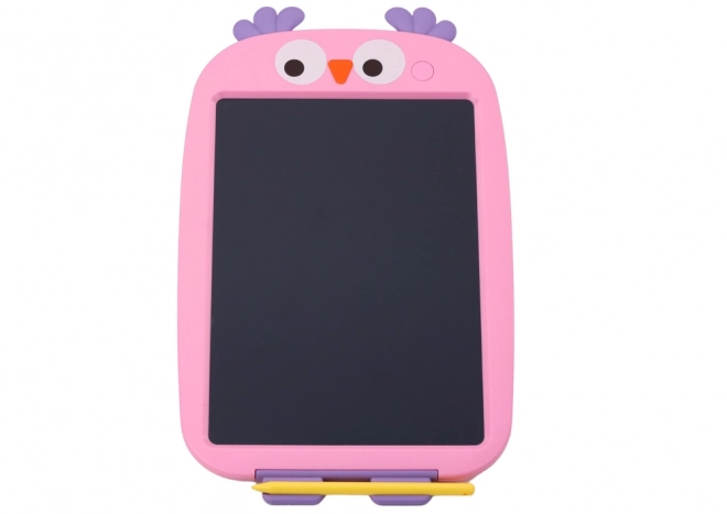 Tablet grafic pentru desen pentru copii roz cu motiv de pasăre