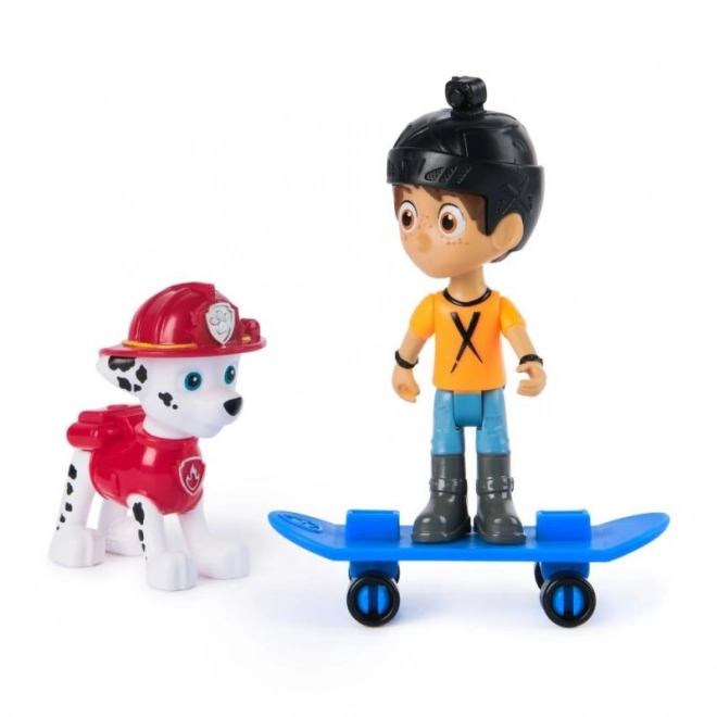 set figurine marshall și danny x din patrula cățelușilor