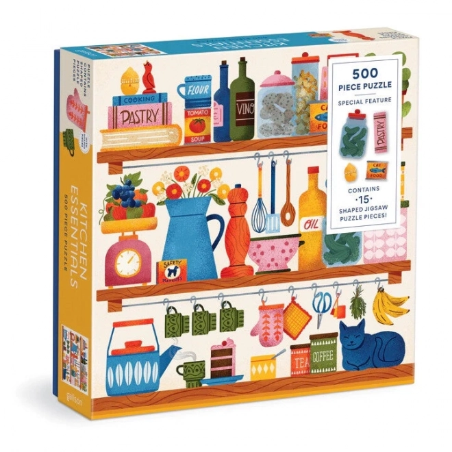 Puzzle ustensile de bază pentru bucătărie 500 de piese