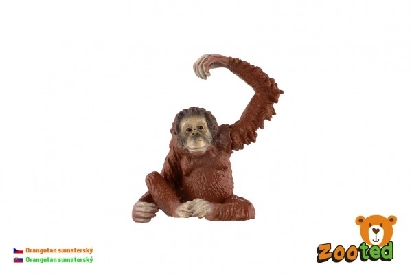 Figurină orangutan sumatranez din plastic de 8cm