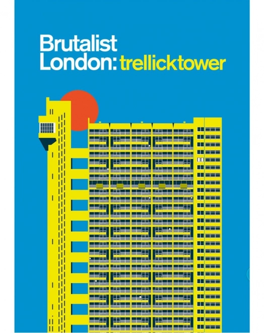 Puzzle brutalist Trellick Tower Londra 500 piese