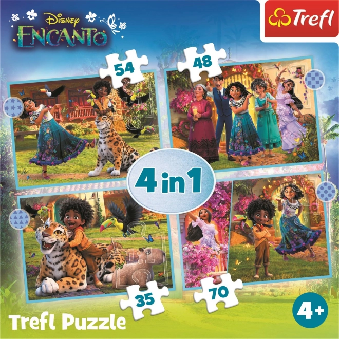 Puzzle 4 în 1 - magia noastră Encanto