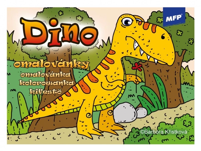 Carte de colorat Dino