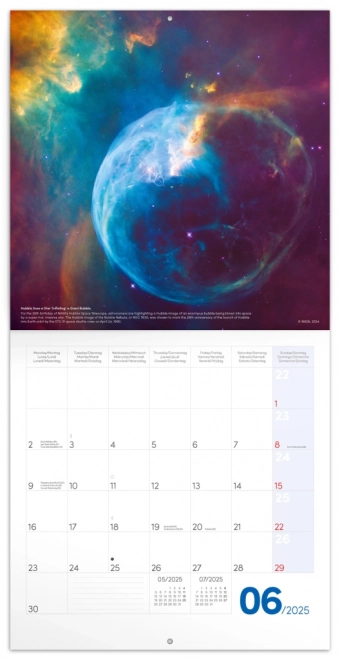 Calendar de birou NASA 2025