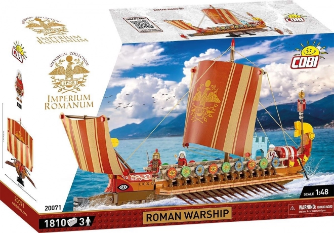 Imperiul Roman - corabie de război din blocuri construcție