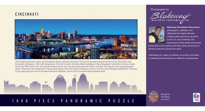 Puzzle Panoramic Cincinnati Ohio 1000 Piese