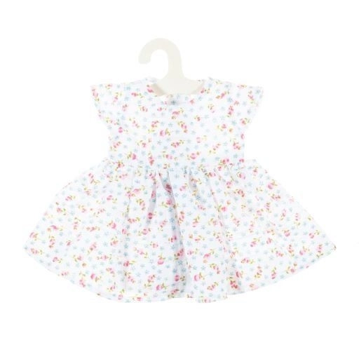 Rochie pentru păpușa Miniland 38cm cu imprimeu floral deschis