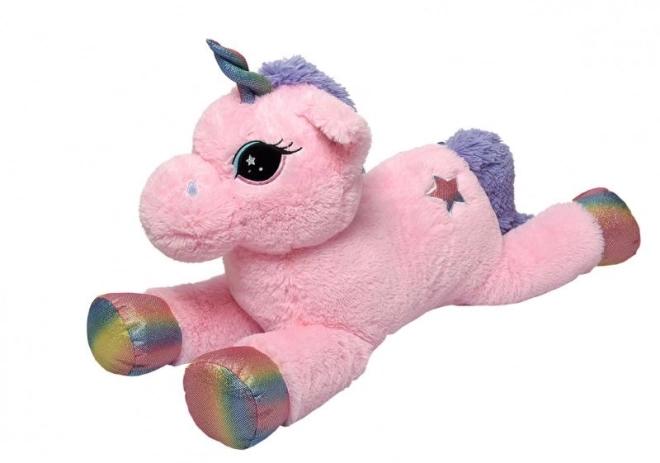 Unicorn roz tricotat, 85 cm