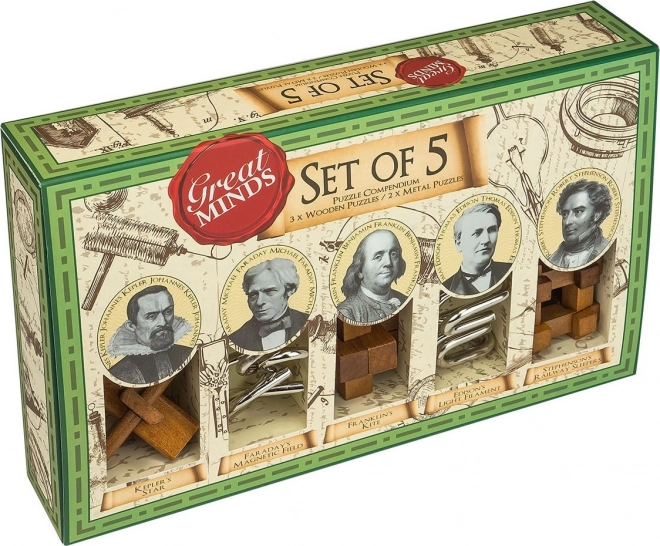 Set 5 puzzle-uri Great Minds de la Professor Puzzle