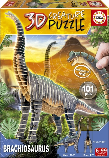 Puzzle 3D Dinozaur Brachiosaurus