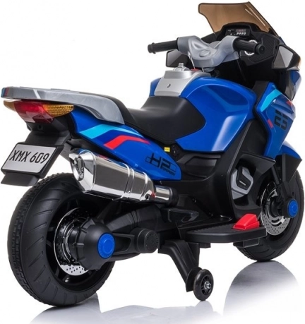 Motocicletă cu acumulator pentru copii Albastră