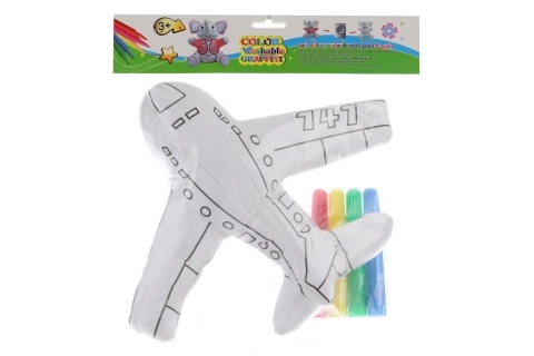 Avion de colorat pentru copii