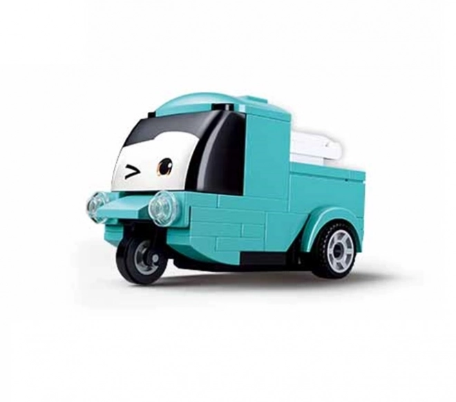 Camion turcoaz cu ochi Sluban