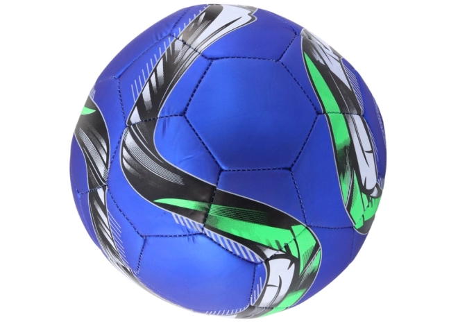 Minge de fotbal verde cu model, mărimea 5