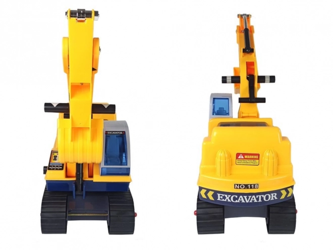 Buldozer pentru copii cu cască