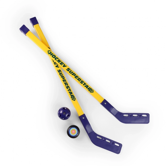 Set Hochei cu Minge și Puck 80cm