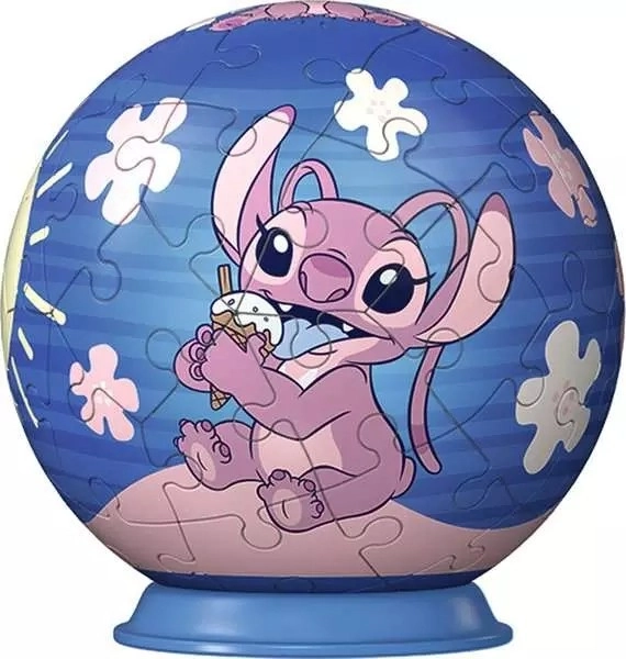 Puzzle 3D sferică Stitch de la Disney