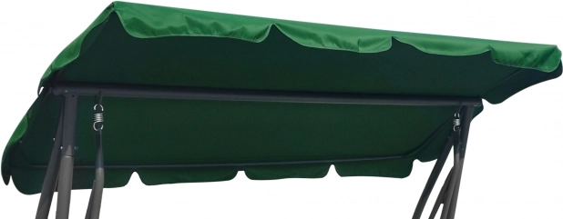 Copertină verde pentru leagăn de grădină