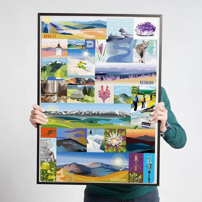 Puzzle Puzzlove Munții Poloniei 1000 de piese