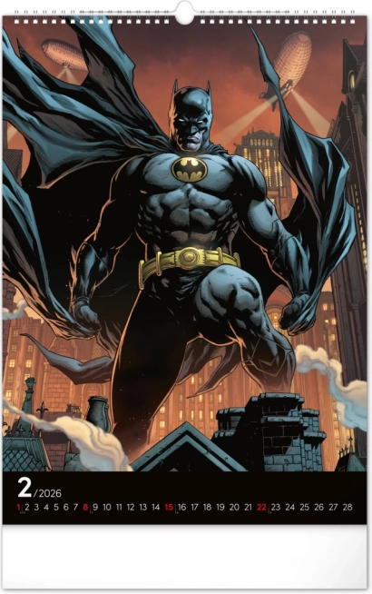 Calendar de perete Batman Dark 2026