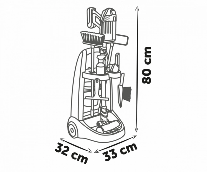 Cărucior pentru micii îngrijitori cu aspirator Rowenta