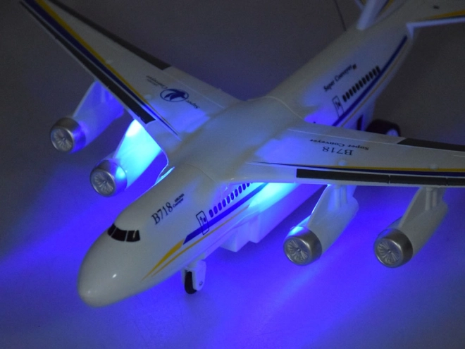 Avion pasager telecomandat RC cu lumini