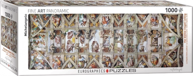 Puzzle Panoramic Capela Sixtină 1000 piese