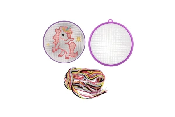 Set broderie cruce unicorn cu rame broderie