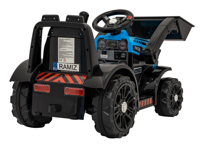 Tractor buldozer cu lumini și muzică pentru copii – Albastru